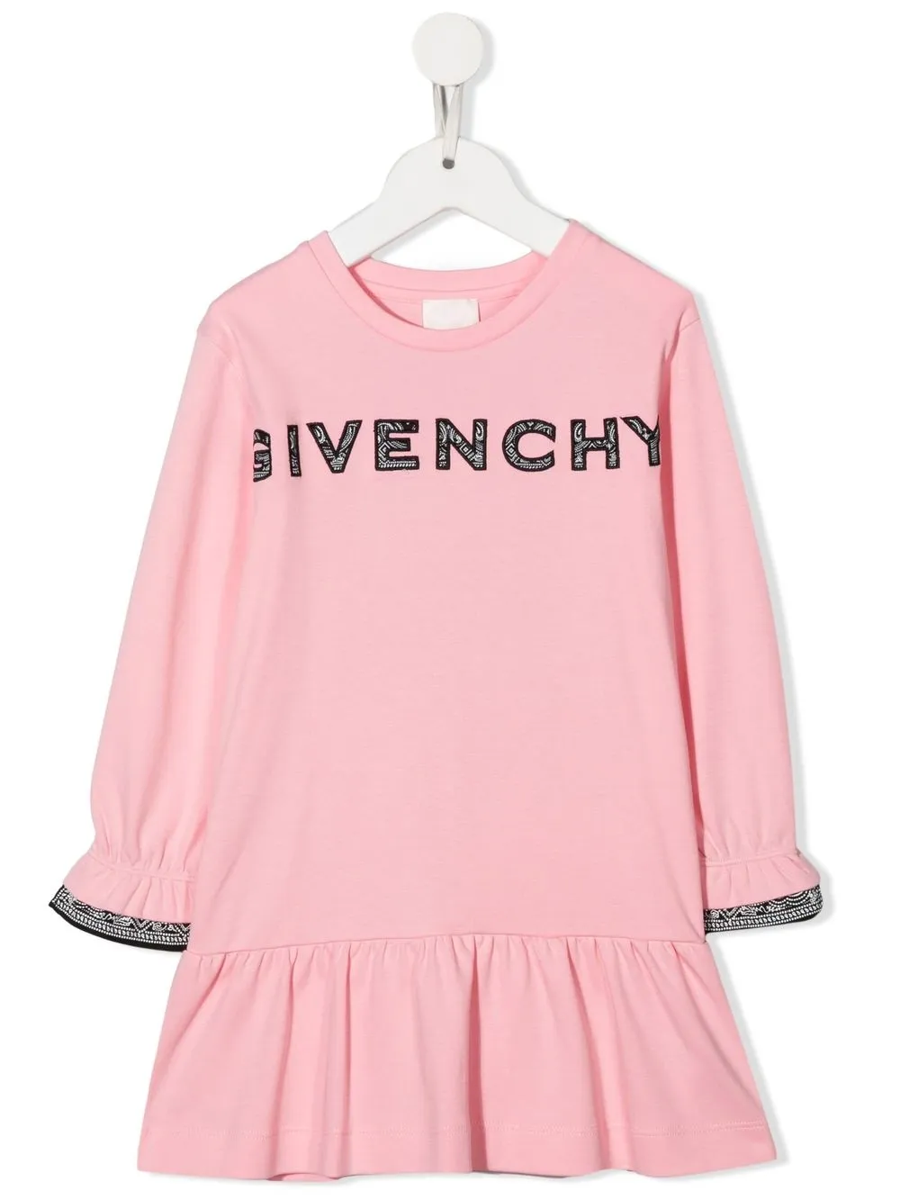 

Givenchy Kids logo crew-neck knit dress - Pink