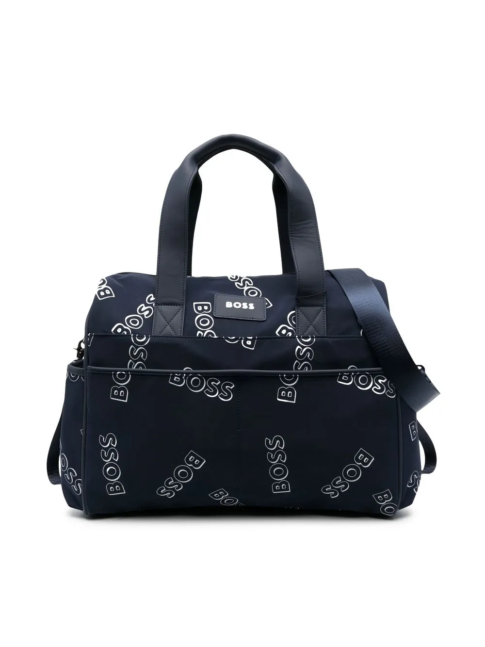 

BOSS Kidswear logo-print baby changing bag - Blue