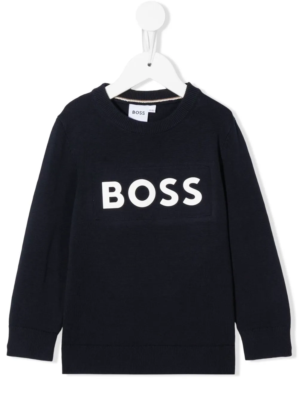 

BOSS Kidswear sudadera con logo estampado - Azul