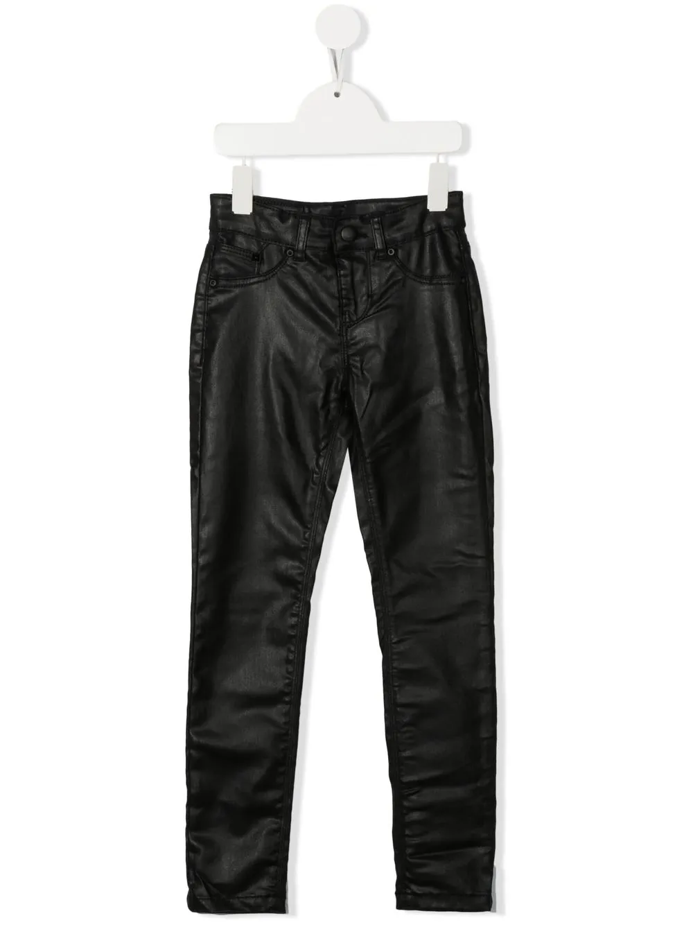 

Karl Lagerfeld Kids skinny jeans con efecto mojado - Negro