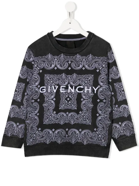 Givenchy Kids langærmet trøje med bandanatryk