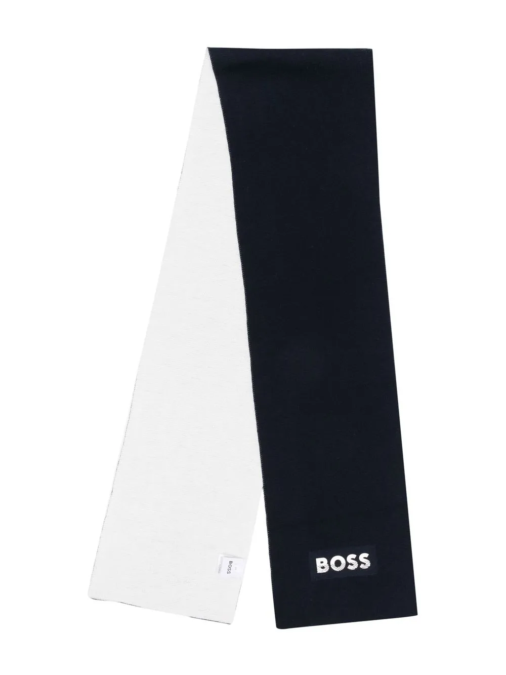 

BOSS Kidswear mascada con logo en relieve - Azul