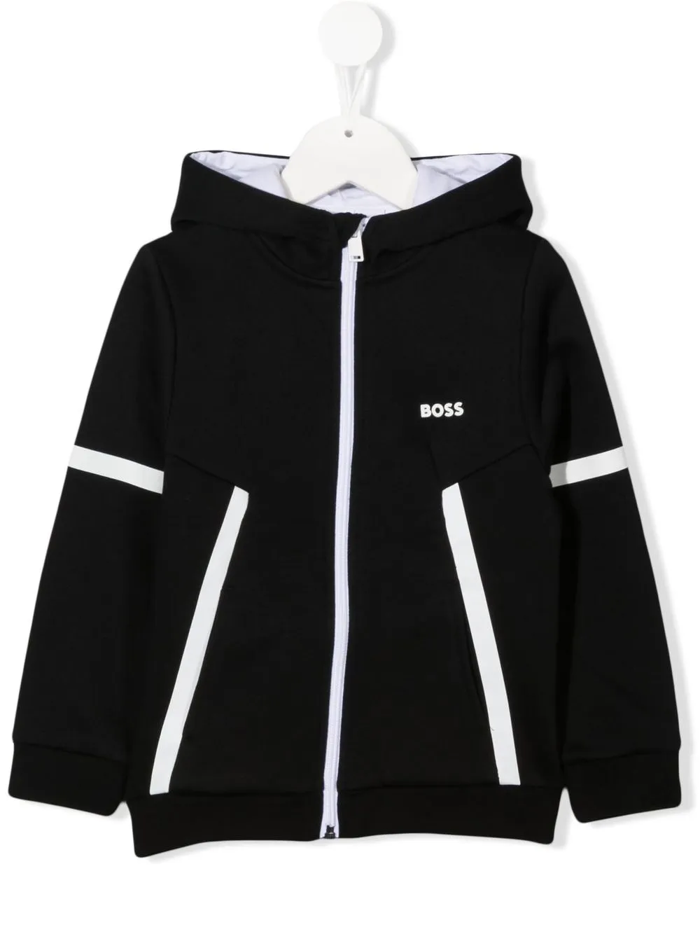 

BOSS Kidswear hoodie con logo estampado - Negro