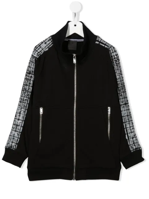 Givenchy Kids sudadera con franja del logo