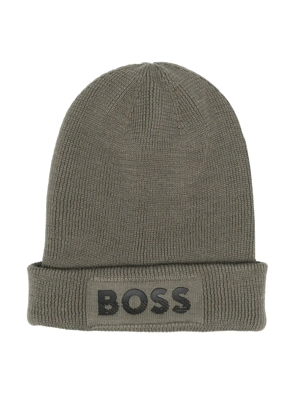 

BOSS Kidswear embossed-logo beanie - Green