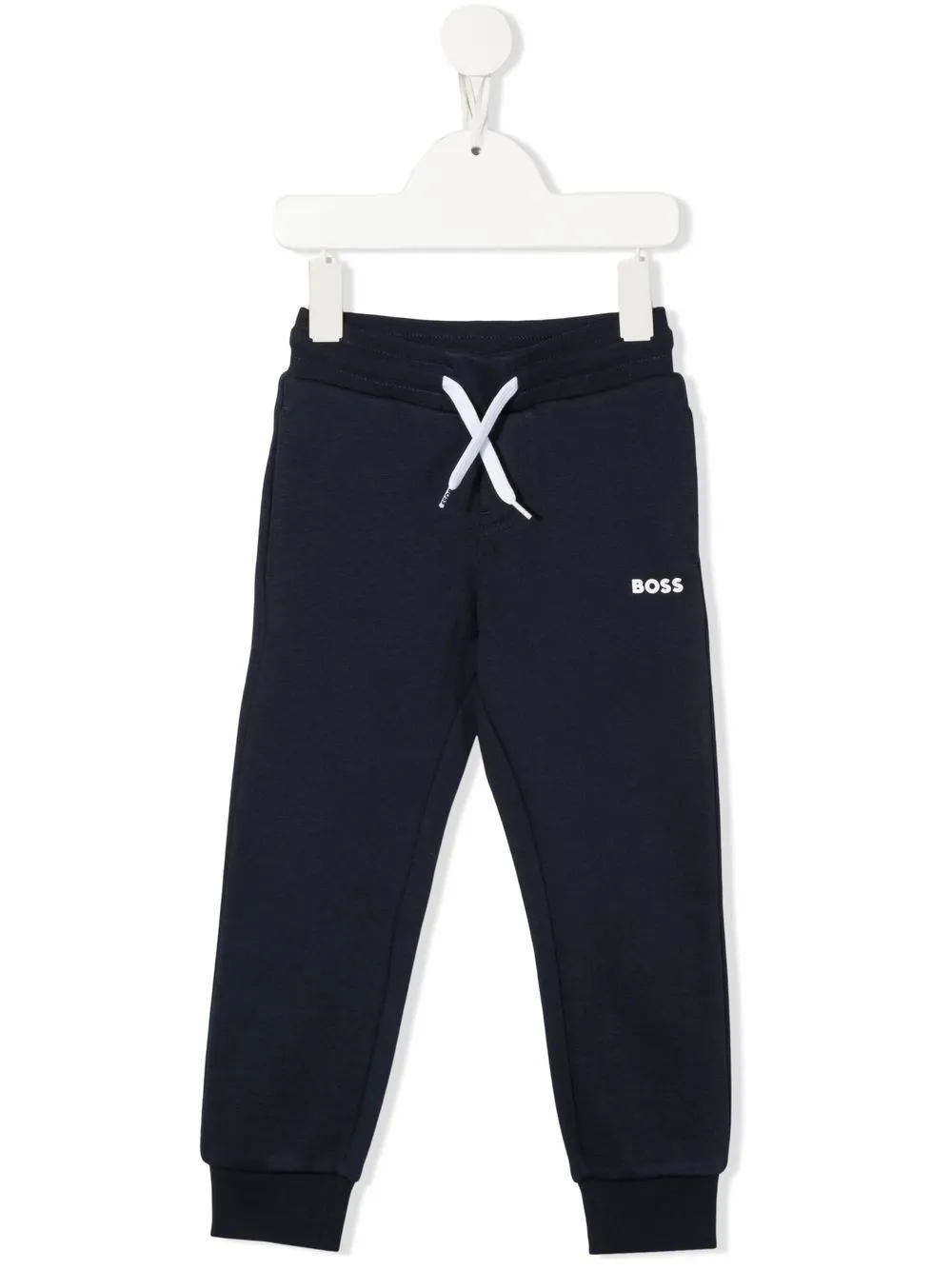 

BOSS Kidswear pants con logo estampado - Azul