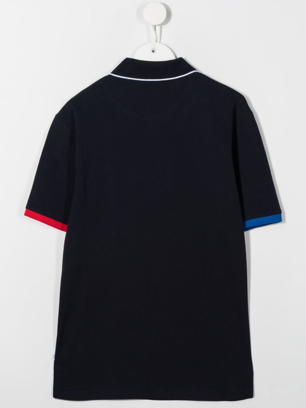 BOSS Kidswear Poloshirt met logoprint - Blauw