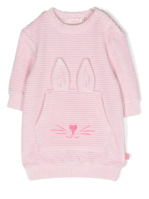 Billieblush rabbit ribbed jumper dress