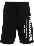 Alexander McQueen logo-print shorts - Black