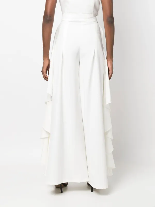 CONCEPTO high-waisted Ruffled Palazzo 