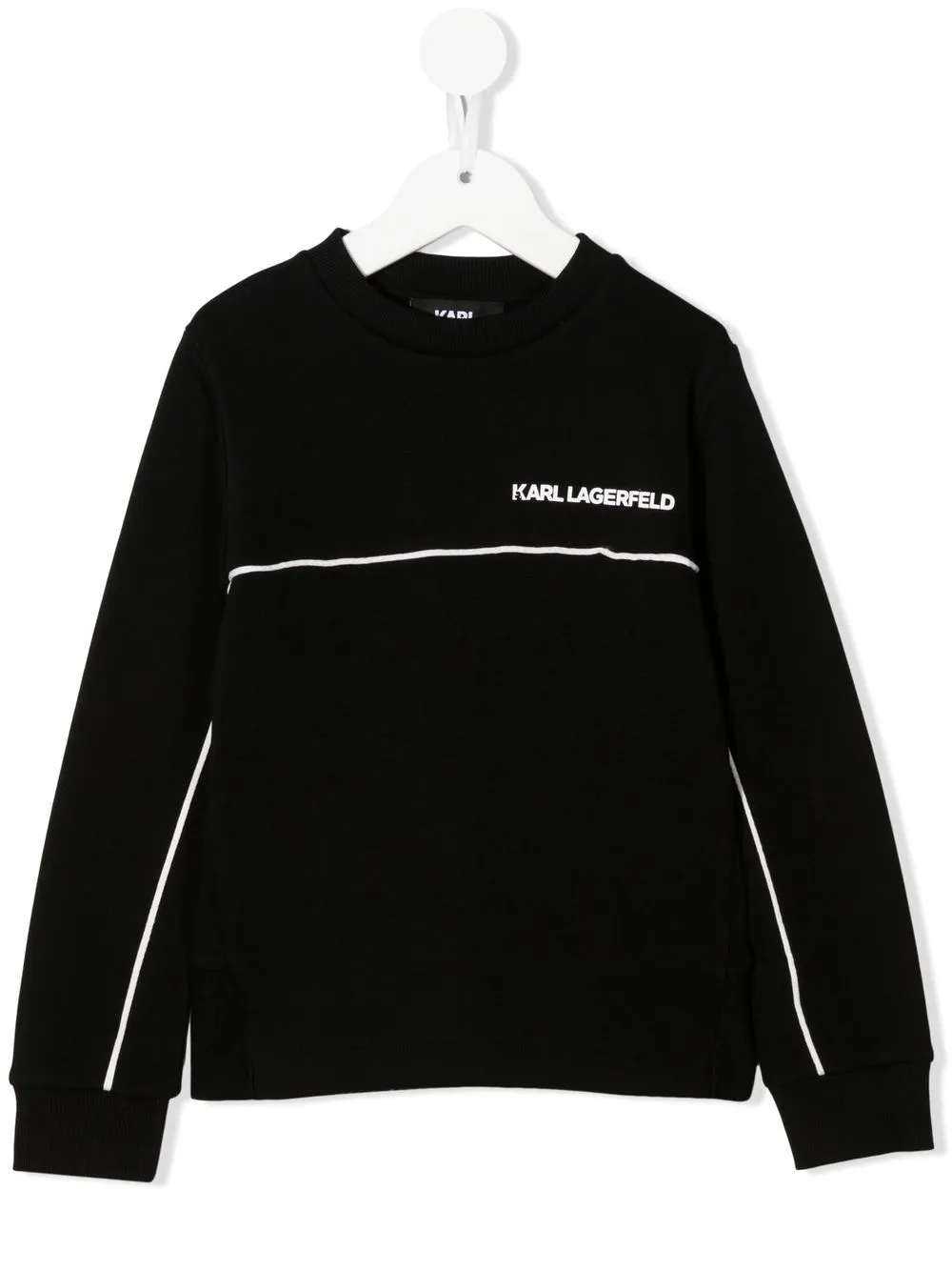 

Karl Lagerfeld Kids sudadera con logo estampado y cuello redondo - Negro