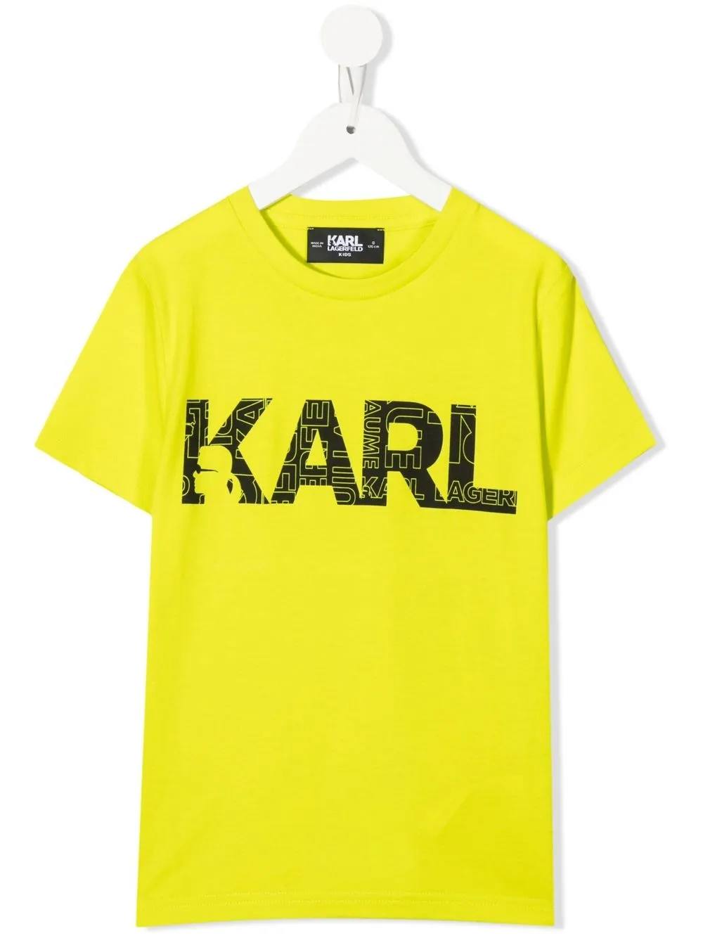 

Karl Lagerfeld Kids logo-print short-sleeve T-shirt - Yellow