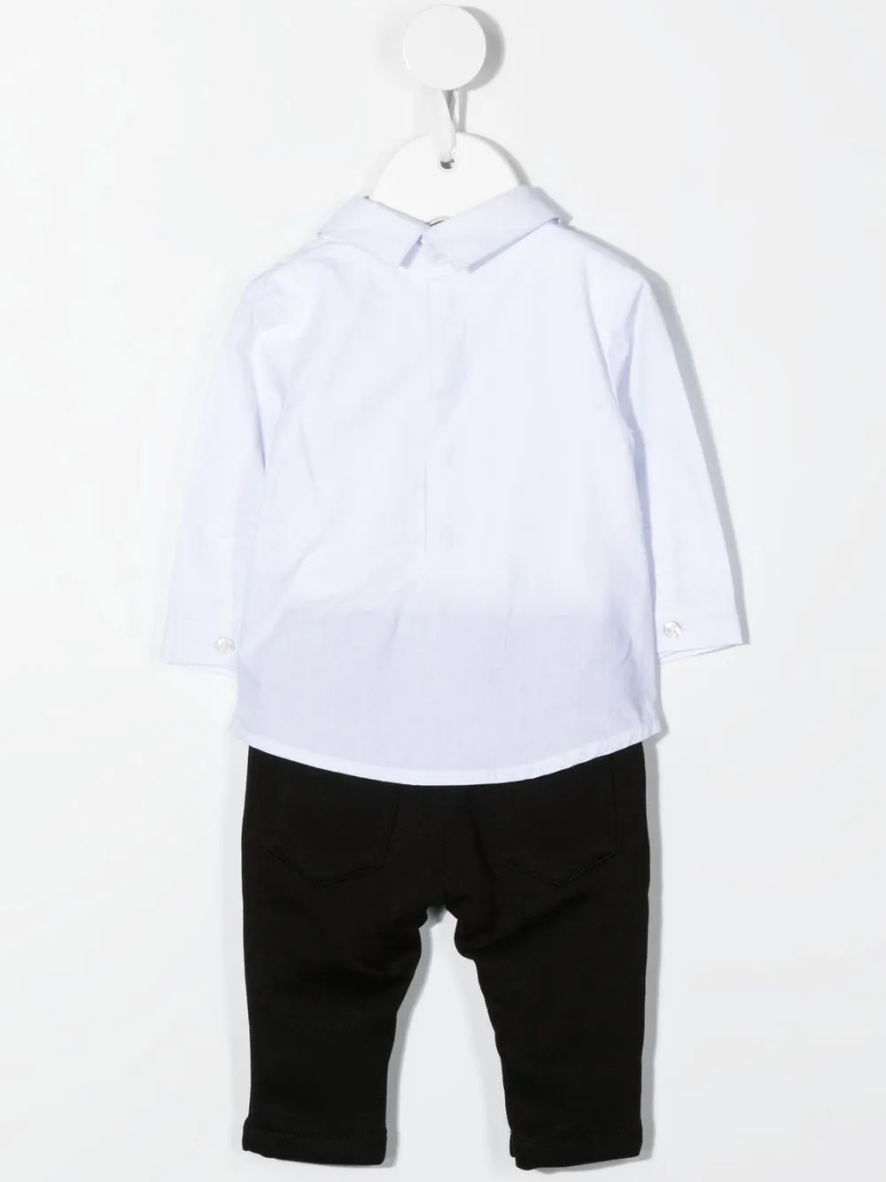 Karl Lagerfeld Kids Broekenset met logoprint - Wit