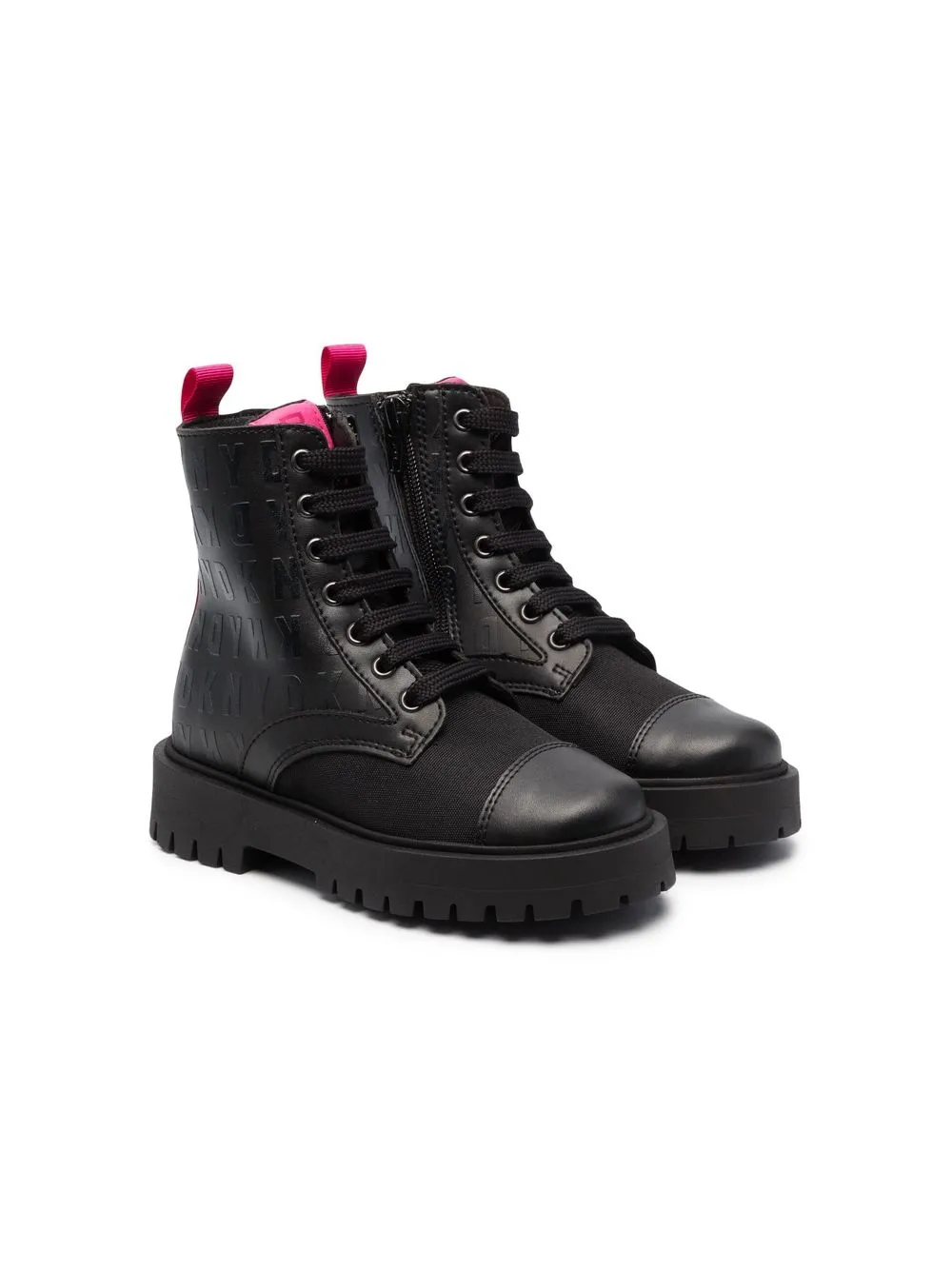 

Dkny Kids botines Ranger con agujetas - Negro