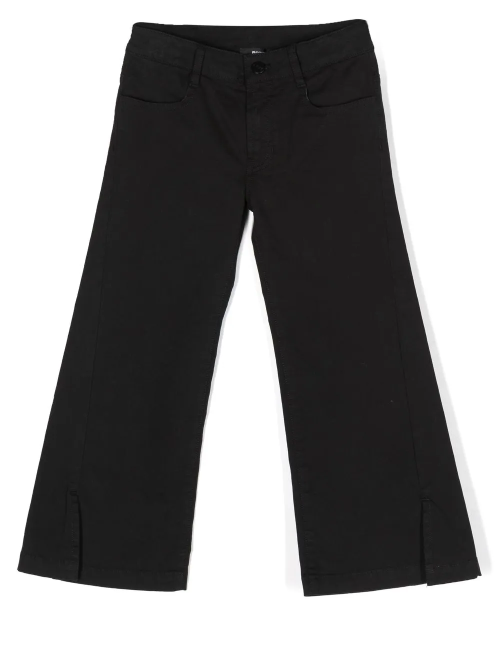 

Dkny Kids logo-patch wide-leg trousers - Black