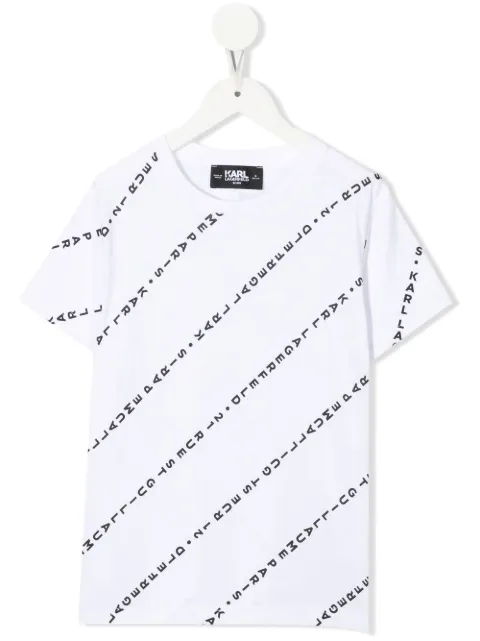 Karl Lagerfeld Kids logo-print short-sleeve T-shirt