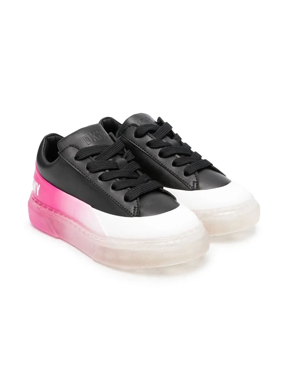 

Dkny Kids tenis con efecto sombreado - Negro