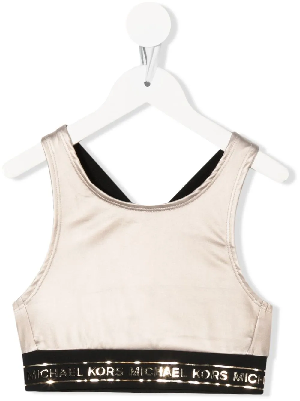 Michael Kors Kids playera con logo - Dorado