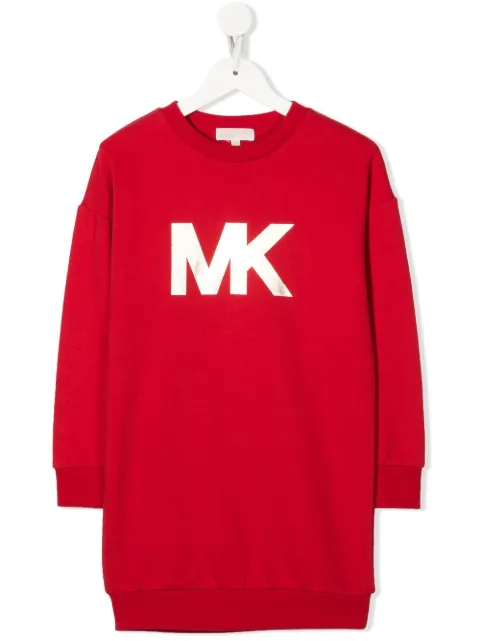 Michael Kors Kids vestido estilo sudadera con logo estampado