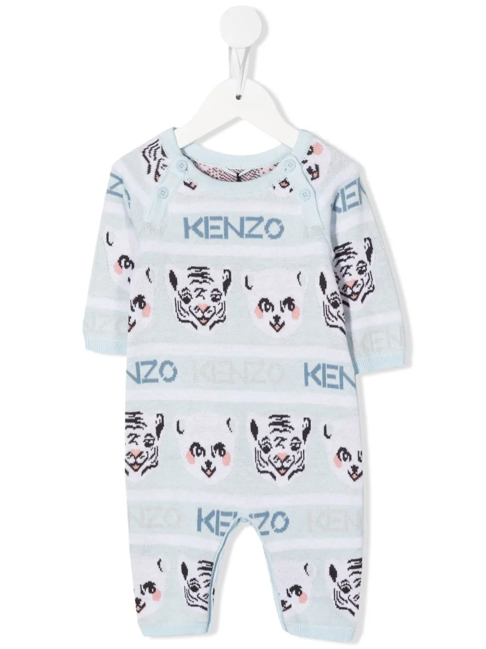 

Kenzo Kids suéter de tejido de intarsia - Azul