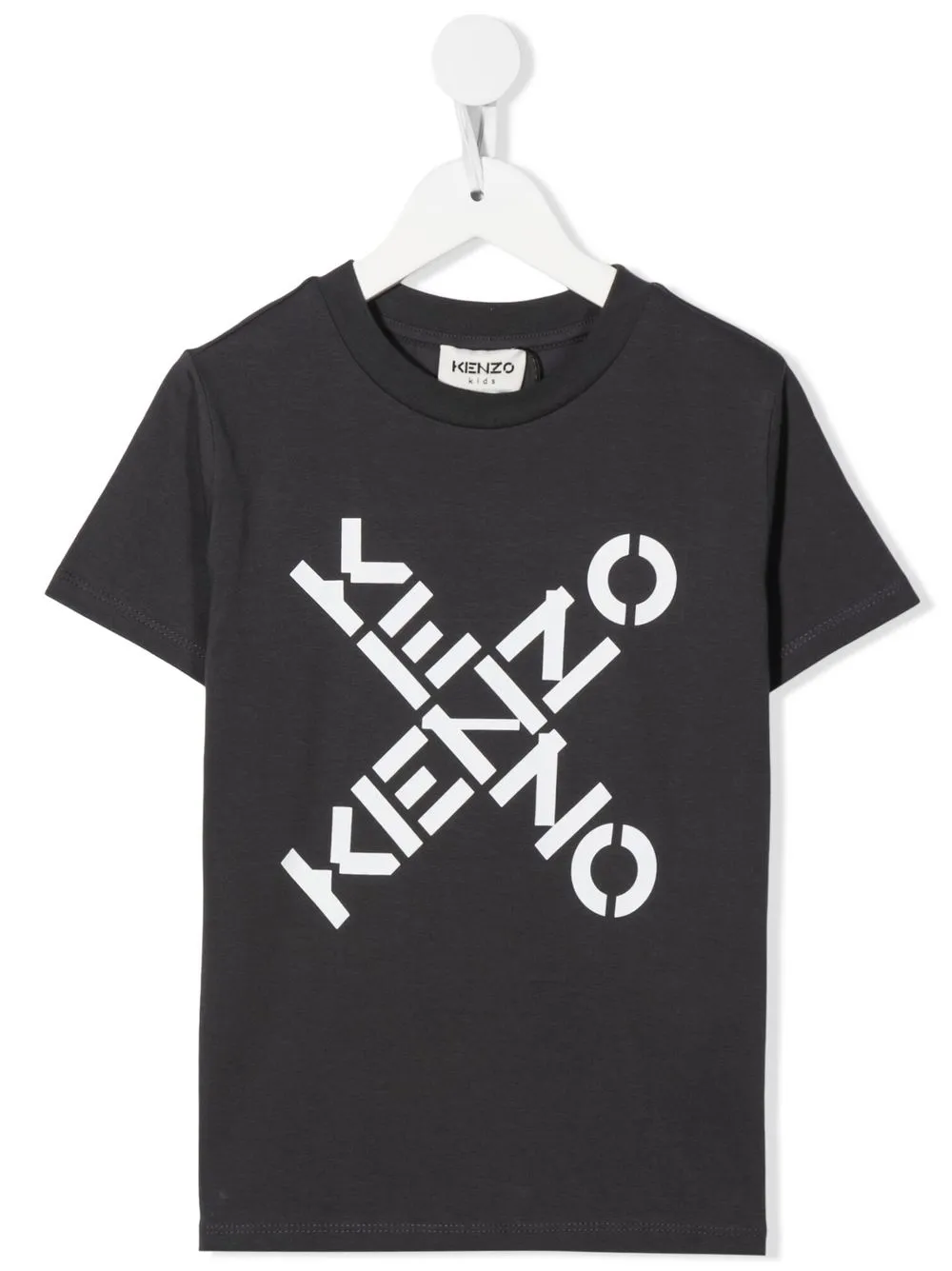 

Kenzo Kids Cross logo-print T-shirt - Grey