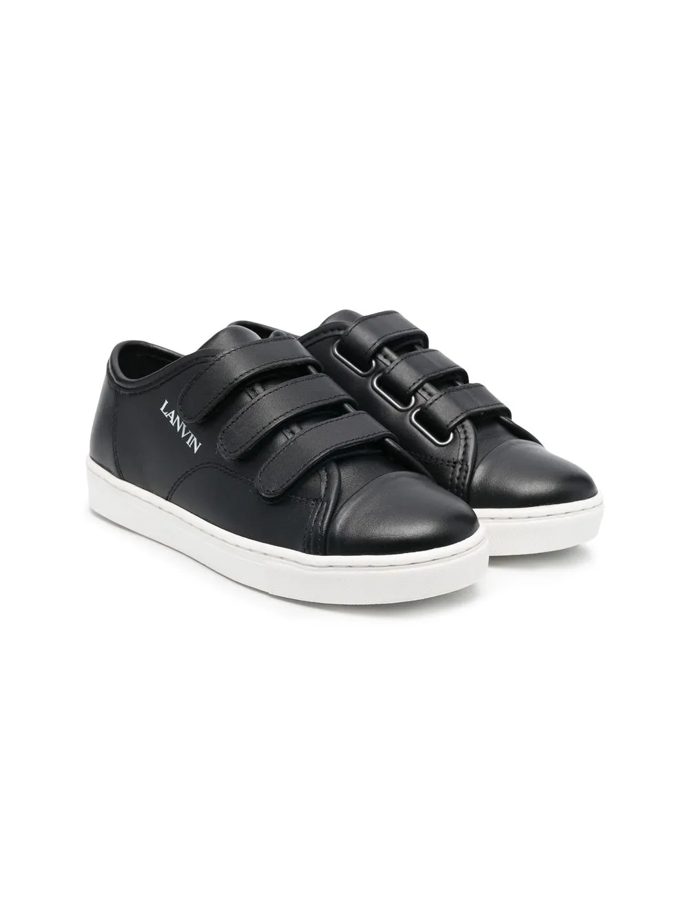 

Lanvin Enfant tenis con logo estampado - Negro