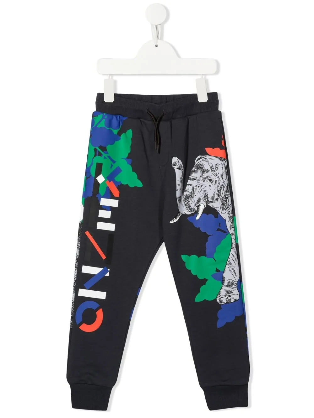 

Kenzo Kids pants con estampado gráfico - Gris