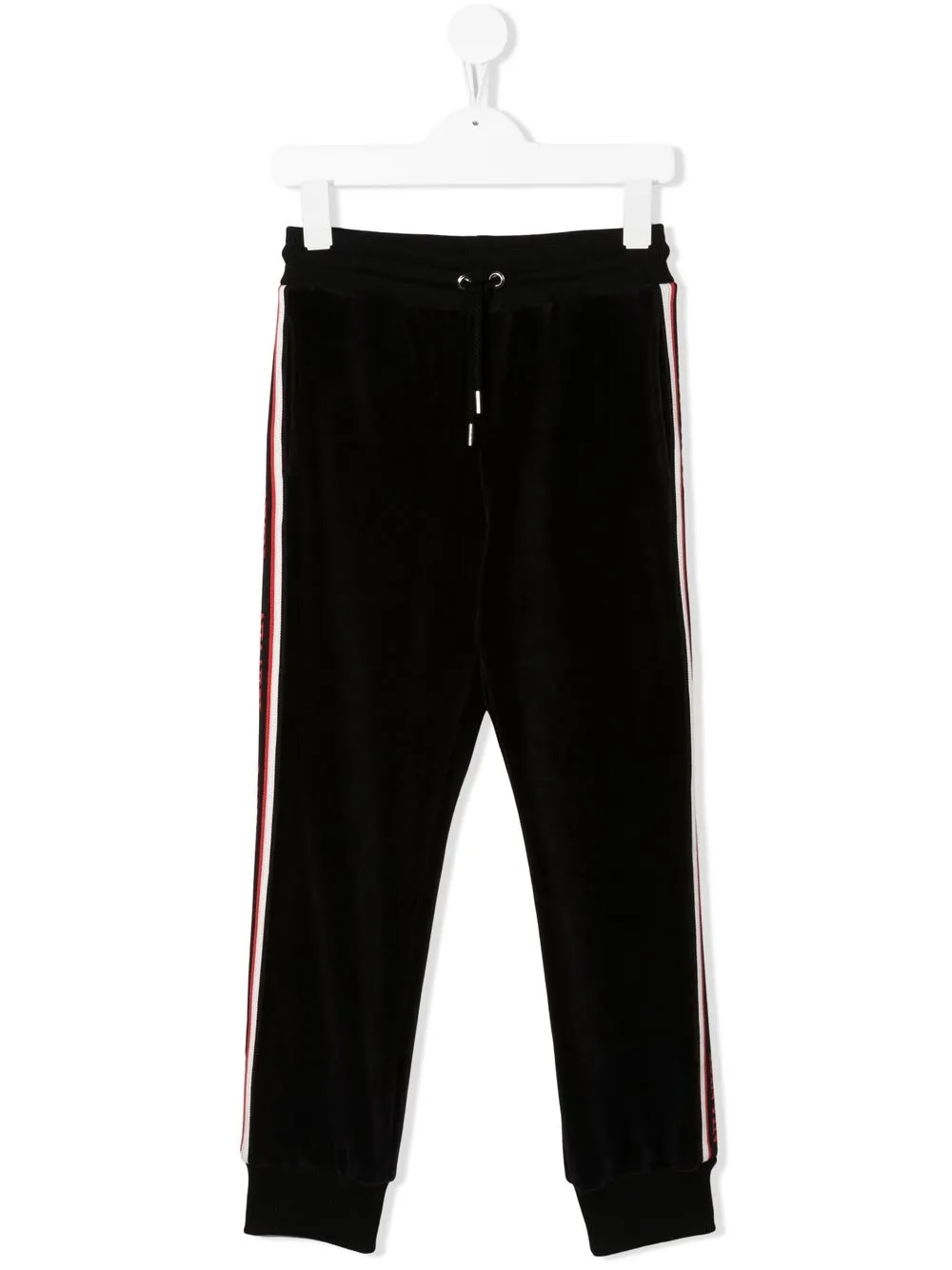 

Lanvin Enfant pants con logo estampado - Negro