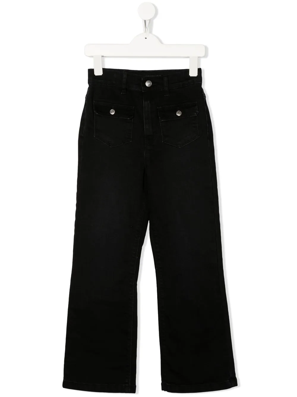 

Zadig & Voltaire Kids jeans rectos con bolsillos - Negro