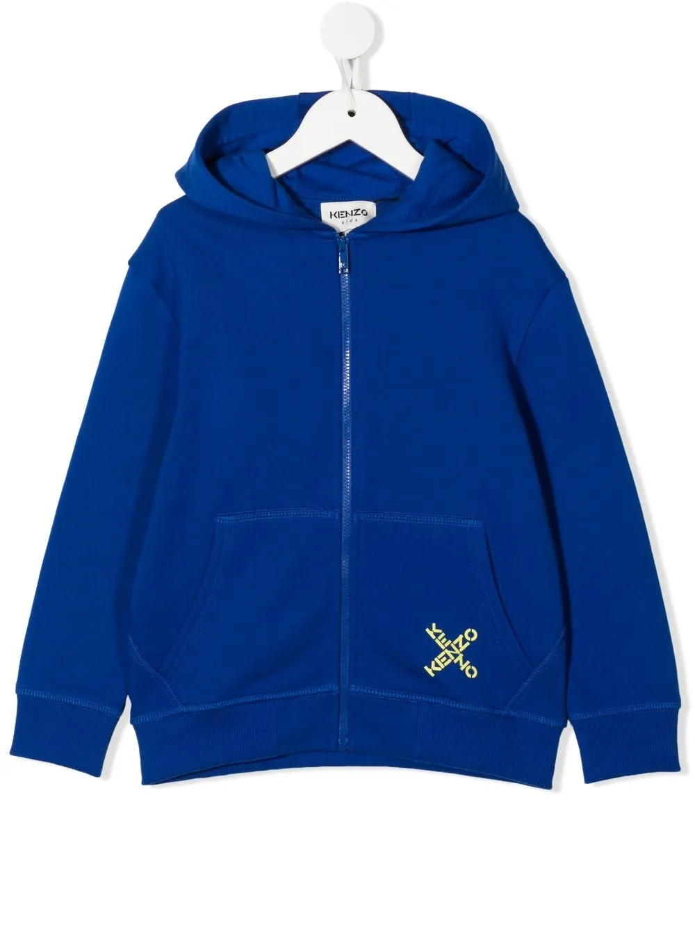 

Kenzo Kids hoodie con logo y cierre - Azul