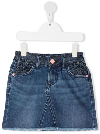 Cheetah top skirt denim