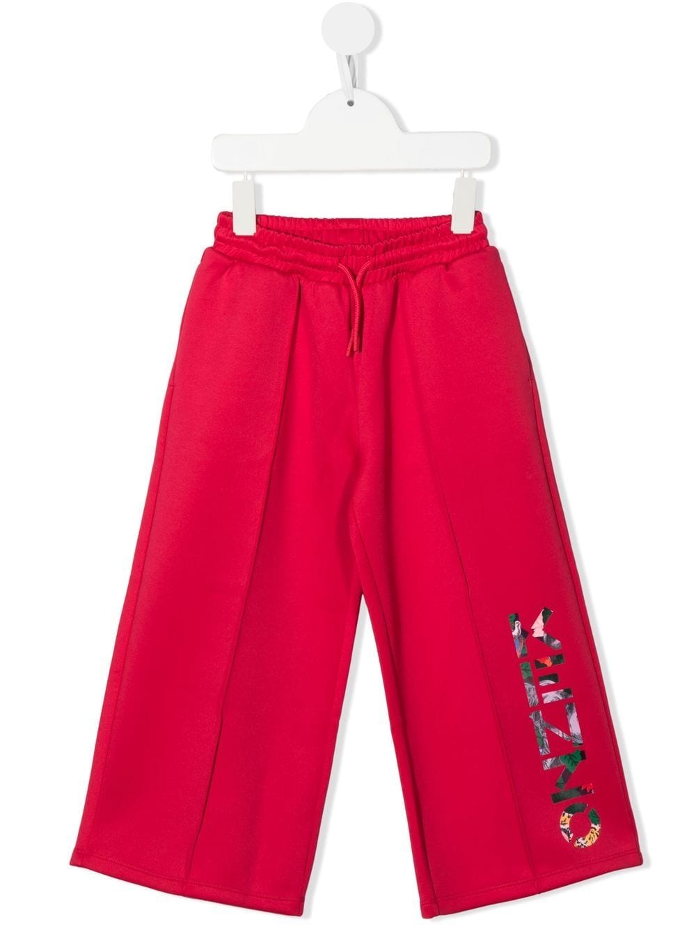 kenzo kids pantalon de jogging à logo imprimé - rose
