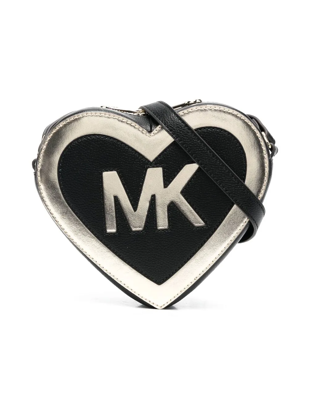 

Michael Kors Kids bolsa de hombro con forma de corazón - Negro
