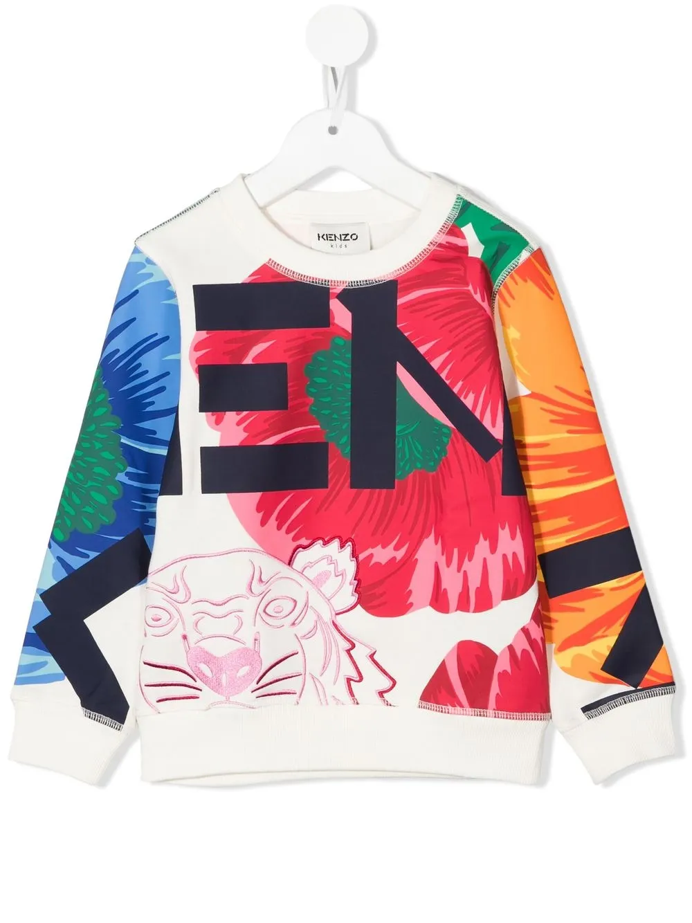 

Kenzo Kids sudadera Multi Icons - Blanco