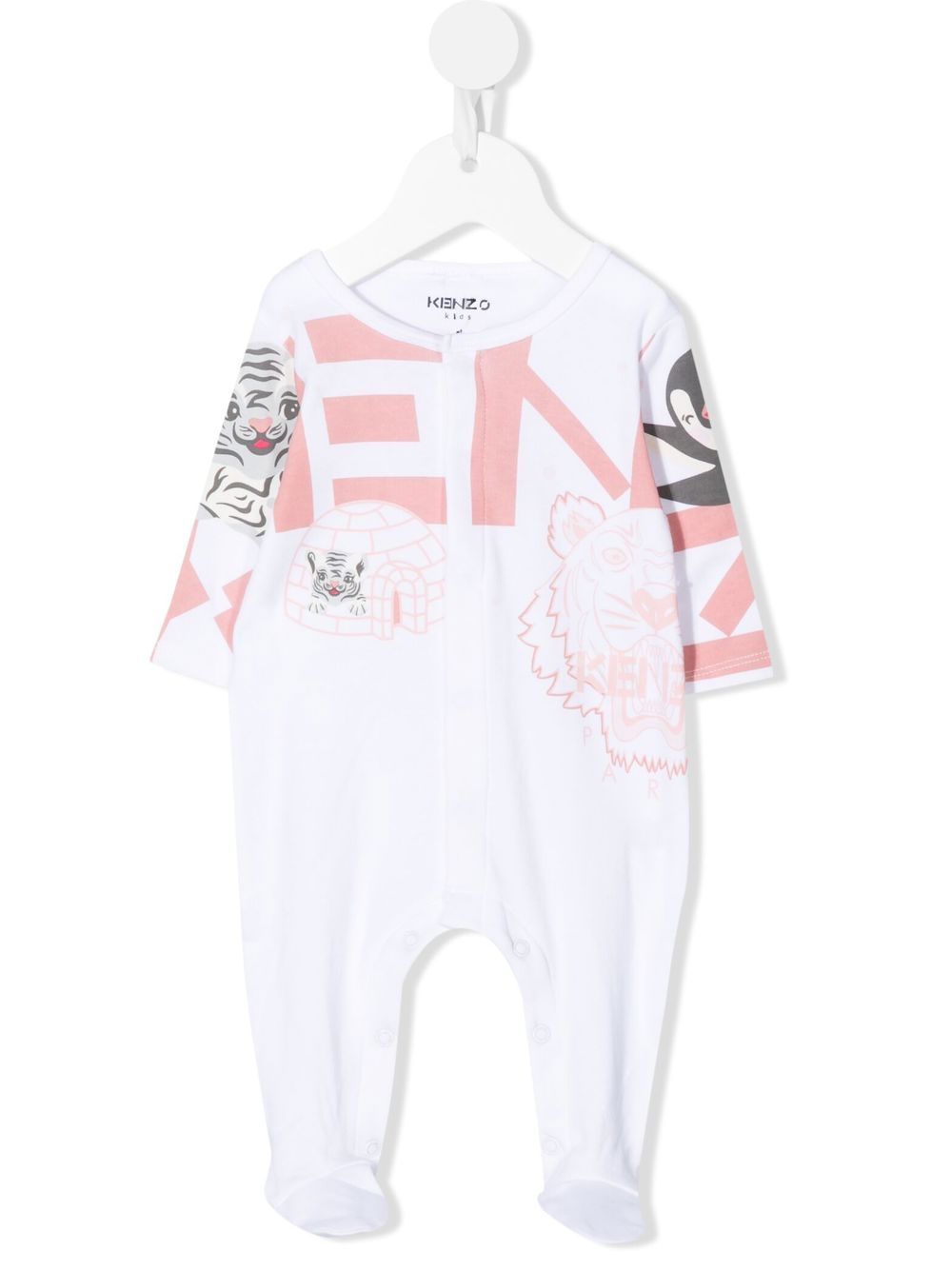 

Kenzo Kids pijama con estampado Multi Iconics - Blanco