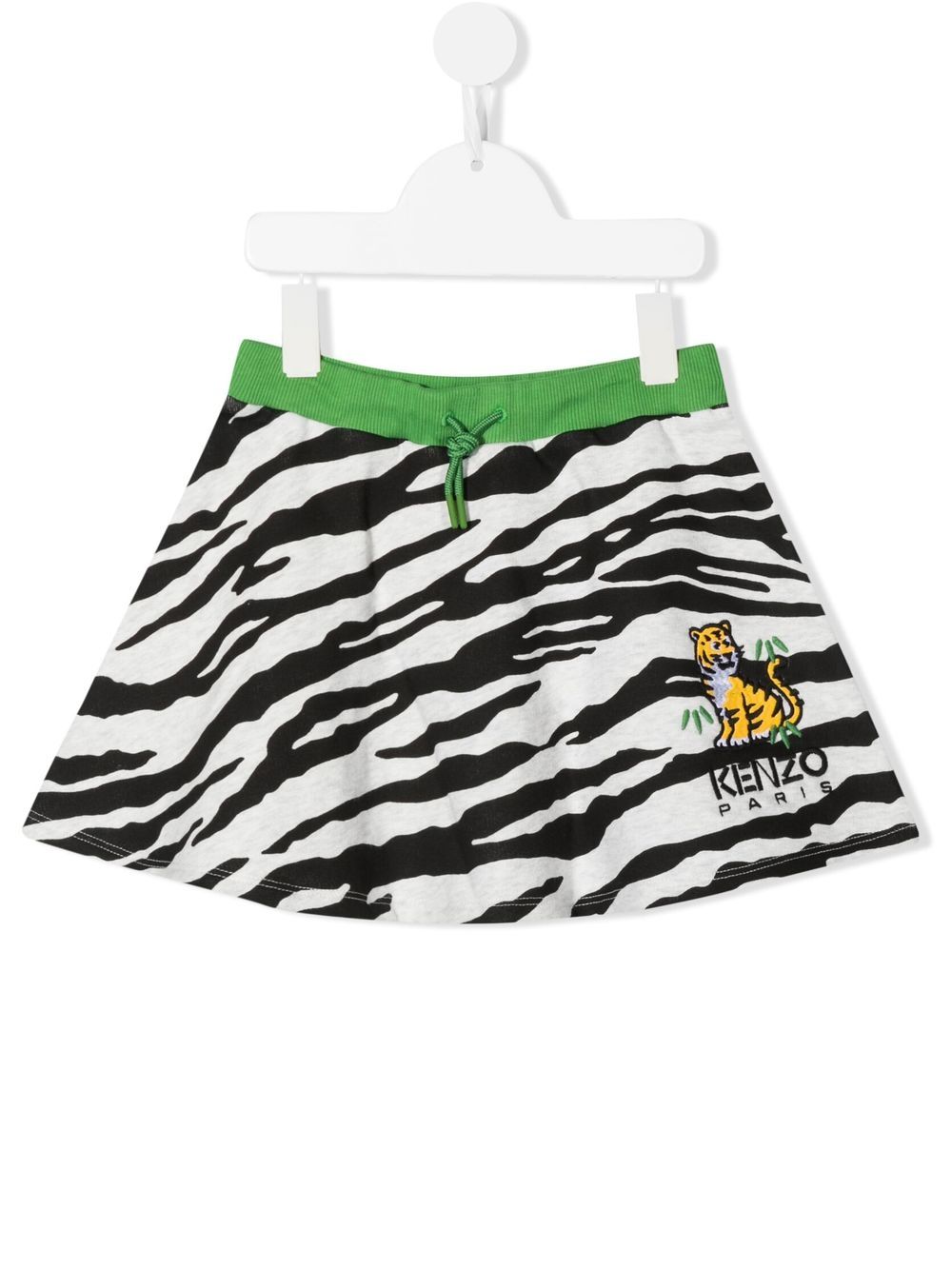 

Kenzo Kids falda con logo bordado - Gris