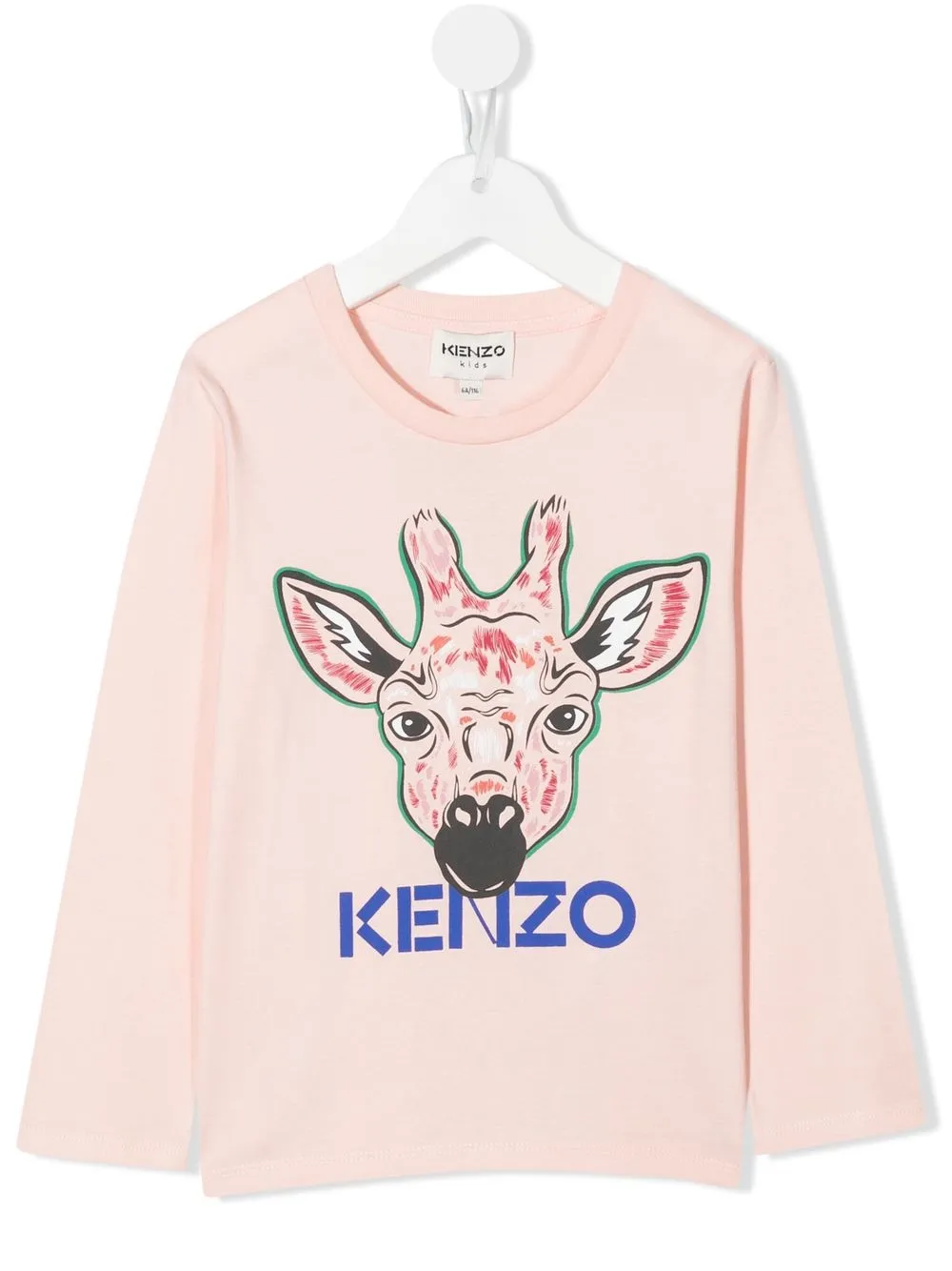 

Kenzo Kids logo-print long-sleeve T-shirt - Pink