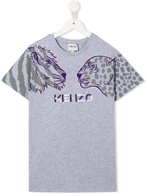 Kenzo embroidered-logo T-shirt - Farfetch