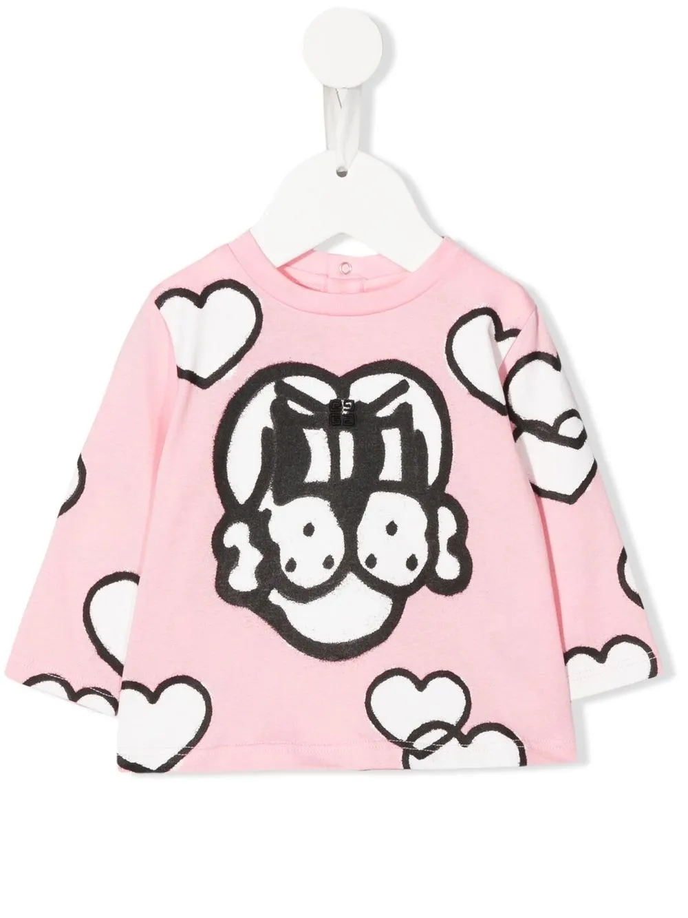 

Givenchy Kids playera con estampado gráfico - Rosado