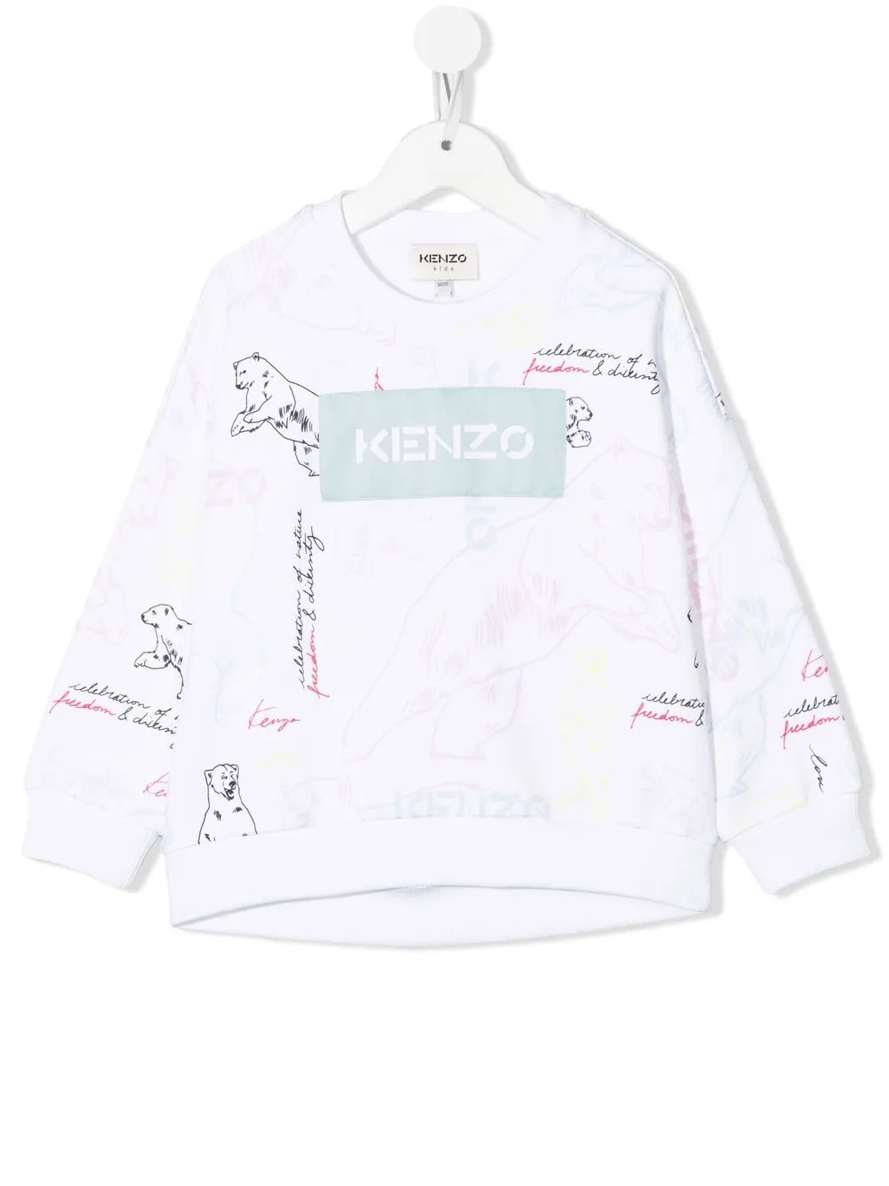 

Kenzo Kids sudadera Nova - Blanco