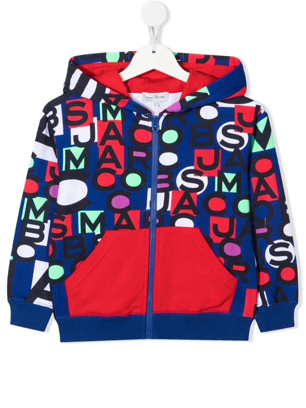 

Marc Jacobs Kids graphic-print cotton hoodie - Blue