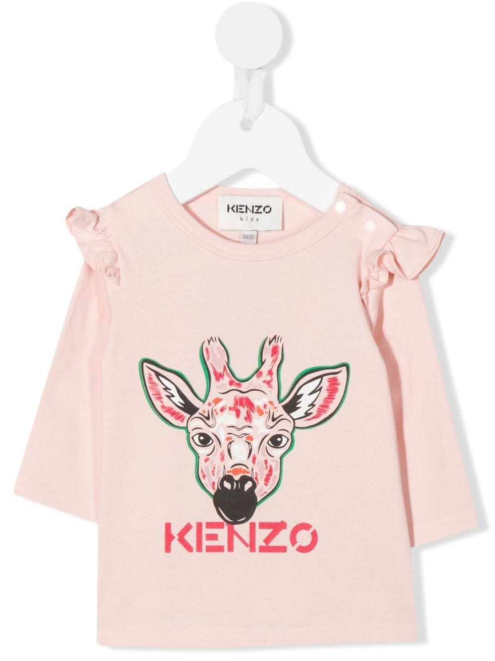 

Kenzo Kids Giraffe-print long-sleeve T-shirt - Pink