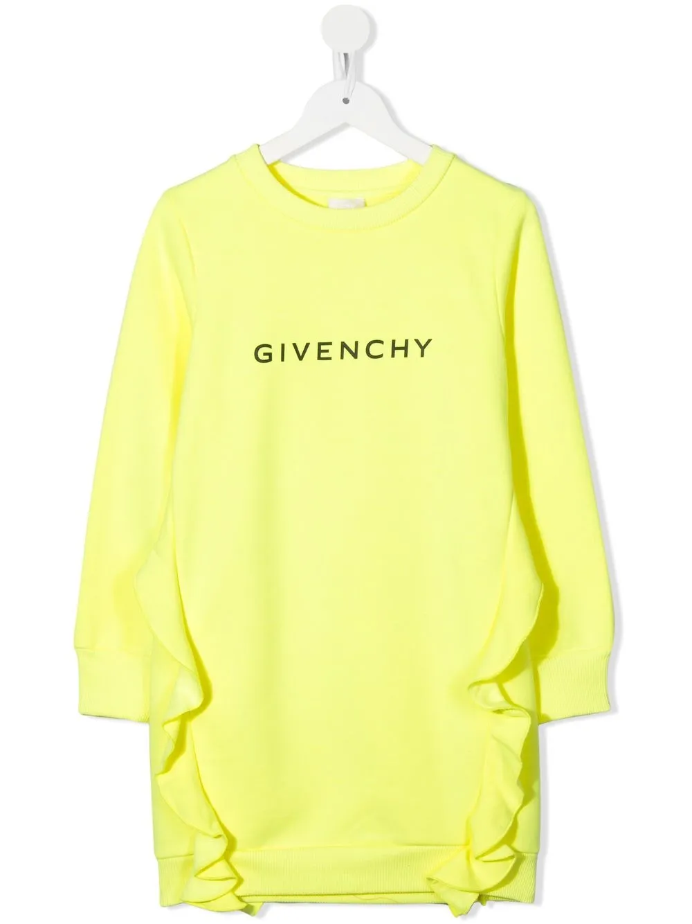 

Givenchy Kids vestido estilo sudadera con logo estampado - Amarillo