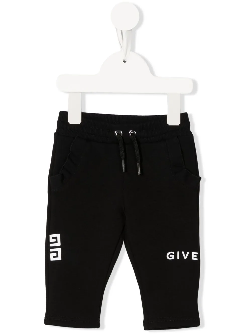 

Givenchy Kids logo-print drawstring track pants - Black