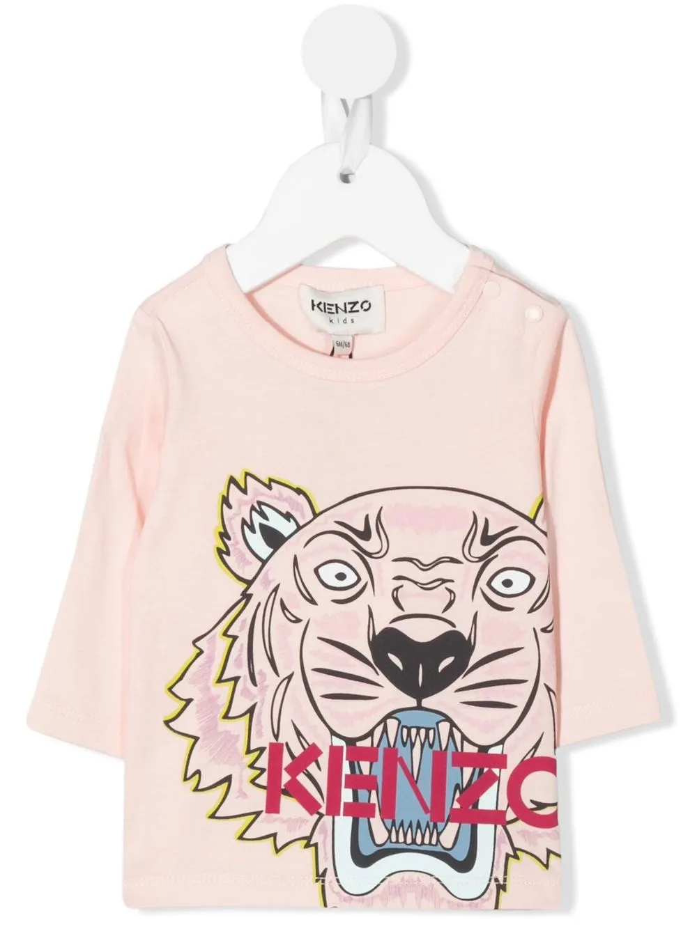 

Kenzo Kids playera con motivo Tigre - Rosado