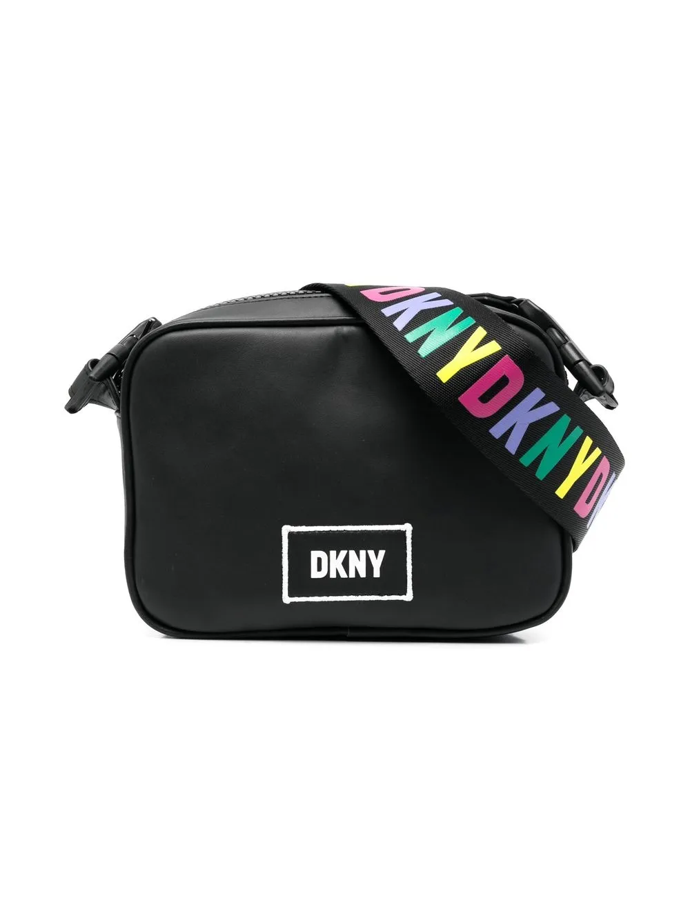 

Dkny Kids bolsa crossbody con logo estampado - Negro