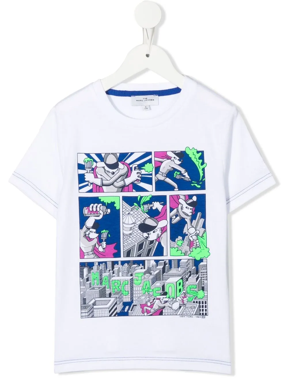 

Marc Jacobs Kids playera con estampado gráfico - Blanco