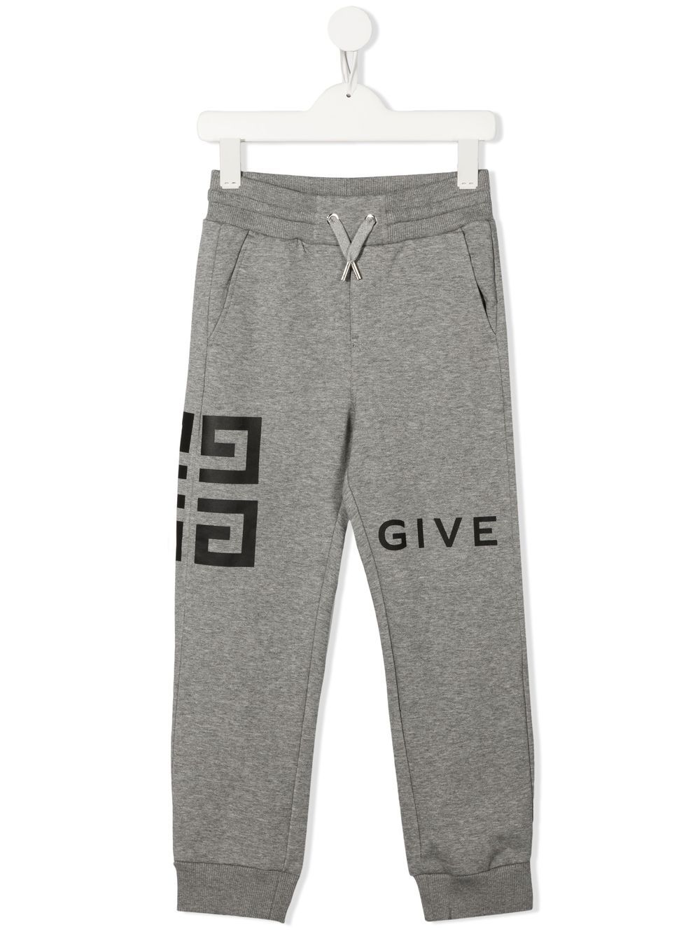 Givenchy Kids 4G motif sweatpants - Grey