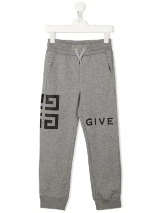 GIVENCHYのキッズパンツ Givenchy Kids logo-print Jogging Pants | Blue | FARFETCH