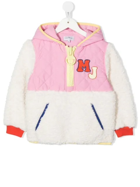Marc Jacobs Kids logo-patch panelled hoodie 